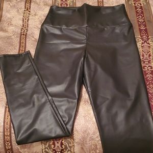 Leather leggings